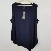 [ TS TAKING SHAPE ] Womens Dark Indigo Luna Top NEW + TAGS | Size L or AU 20