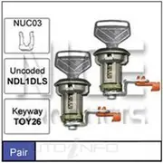 Nice Door Lock Barrel - Pair, NDL11D