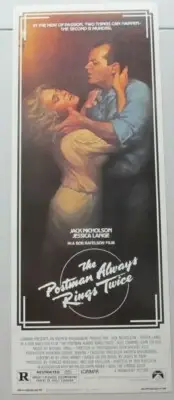POSTMAN ALWAYS RINGS TWICE ORIGINAL ROLLED 14X36 INSERT MOVIE POSTER 1981 LANGE
