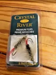 Crystal River BLACK WHOLLY WORM BEADHEAD SZ 8 2-Per Pack - Extra Sharp Hooks