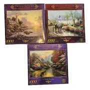 Thomas Kinkade Jigsaw Puzzles Set 1990 NEW SEALED 1000pc Each Ceaco