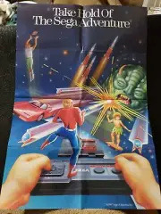 1987 Take Hold of the SEGA Adventure-Master System Insert Promo Poster-dbl side