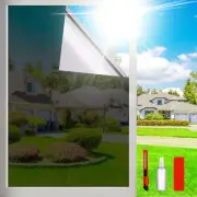 One Way Privacy Window Film Sun Blocking, Heat Blocking Window Tint for Home See