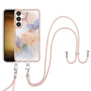 YB IMD Series-4 For Samsung Galaxy S24 Case with Lanyard TPU Electroplating Phone Protector