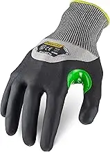 Ironclad Knit A2 Foam Nitrile Touch Gloves, Small, Black/Gray