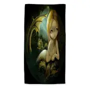 Dark Fantasy Art Mermaid a Certain Slant Of Light Microfiber Beach Towel