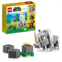 在飛比找momo購物網優惠-【LEGO 樂高】超級瑪利歐系列 71420 犀牛蘭比(動物