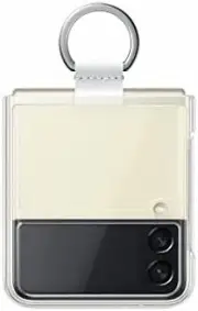 Samsung Galaxy Z Flip3 Clear Cover with Ring Official Case Plastic,Foldable, Tra