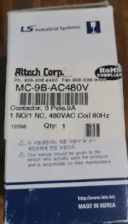 Altech MC-9B-AC480V NEW Contactor 3 Pole 9A