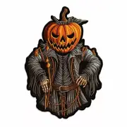 King of The Pumpkins Patch Iron-on Embroidered Applique Clothing Halloween