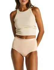 [Modibodi] Light-Moderate Classic Period Full Brief in Beige