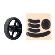 Mouse Black Wheel Smooth Glidings Stickers Pad for GPRO2 Wireless