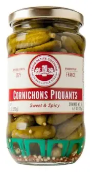 Three Little Pigs Gherkins Sweet Spicy Baby 12.4 oz (Pack Of 12)
