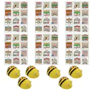 6 Bee-Bot Robot w/ 6 3D Community Construction Kit Kids STEM Coding Toy Robots
