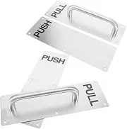GOOHOCHY Sturdy Stainless Steel Flush Pull Handles Fireproof Door Handles for Cabinets and Retail Spaces