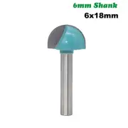 Milling Cutter CNC Machine Round Carving Bit Shank Ball Nose 1PC 6mm Shake Blue