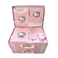 在飛比找PChome商店街優惠-hello kitty新生兒嬰兒禮盒8件套5件套夏寶寶春夏純