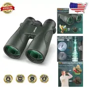 12x50 High Powered Binoculars - Clear Image, Ideal for Bird Watching & Travel