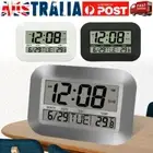 LED Digital Wall Clock Battery Operated Digital Clock with Date Time Temperature