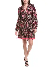 Adrianna Papell Tie Waist Mini Dress