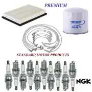 Tune Up Kit Air Oil Filters Wire Spark Plugs Fit DODGE RAM 3500 V10; 8.0L 2003