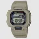 【CASIO】十年電力復古懷舊方形數位運動錶-W-737HX-5A