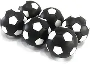 ibasenice 12pcs Mini Table Soccer Footballs Replacement Balls for Fun Games Black White Design Great Accessory for Family Friends