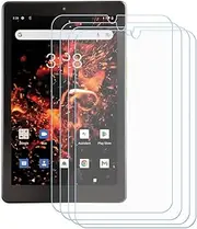 LCEHTOGYE Screen Protector for Orbic Tab8 4G, [4-Pack] 9H Tempered Glass Screen Protector,HD Bubble Free Case Friendly Screen Protectors for Orbic Tab8 4G (8,0")