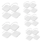 20 Square Clear Tens Electrode Pads Self-Adhesive Electrodes for Tens Machines