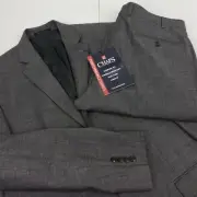 CHAPS blazer Mens size 42L Jacket sport coat 2 piece set two button pants wool