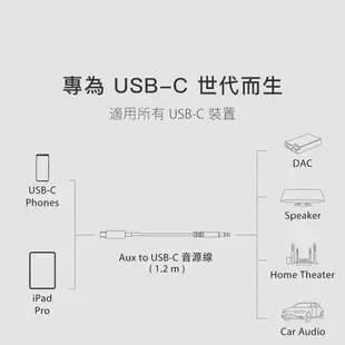 Moshi Aux to USB-C 音源線 (1.2 m) Apple蘋果 iPad 3.5mm