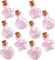 10pcs Creative Glass Bottles Small Vials for Drift Bottles Perfume Candy Wedding Craft Accessories