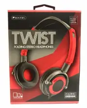 Sentry Twist Folding Stereo Headphones HO425 Red NEW