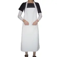 在飛比找蝦皮購物優惠-2 件白色烹飪圍裙長款圍裙白色無袖圍裙防水烹飪圍裙,價格