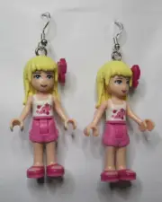 LEGO Minifigure Loop Earrings - Stephanie - (2 Pieces)