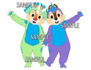Disney Animal Kingdom Chip Dale Dinosaurs Chipmunk O Saurus Scrapbook Piece