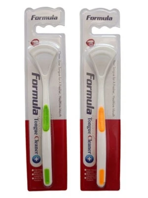 2 X Tongue cleaner plastic scraper Tounge oral mouth hygiene Dental Care