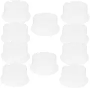 10pcs Flat Top Hat Insert Plastic Hat Support for Shape Retention for Home Retail