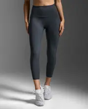 Form Stash Hi-Rise Compression 7/8 Tights with Pockets, 2XU, XL, India Ink/India Ink1, Female