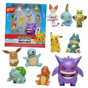 Pokémon Ultimate Battle Multi 10 Pack Action Figures - Gengar, Pikachu,