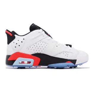 Nike 高爾夫球鞋 Jordan Retro 6 Golf 白 紅外線 黑 低筒 男鞋 DV1376-106