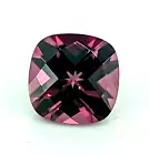 7mm Rhodolite Garnet Cushion Checkerboard AAA+ Gem Unheated Untreated Tanzania