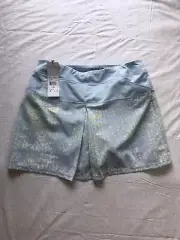 NWT Womens Adidas Pull On Skort Skirt Built In Shorts Sz S Small Blue MSRP $75
