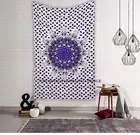 Indian Twin Size Mandala Throw Tapestry Cotton Boho Wall Hanging Bedspread Gypsy