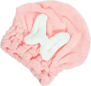 FOMIYES Quick Drying Hair Towel Cap for Ladies Thickened Absorbent Hair Drying Hat Lightweight Fleece for Home Travel Bathing Makeup Durable Reusable Design