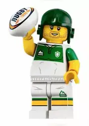 Lego CMF Minifigure Series 19 - No. 13 Rugby Player - 71025 Minifig fig NEW