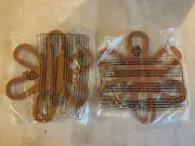 2 Copper Chef Cookware Trivet Professional Heat Resistant Silicone Brown NEW