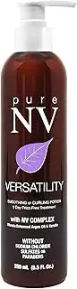Pure NV Versatility Smoothing and Curling Potion 1-Day Frizz Free Treatment - Contains NV Complex with Keratin and Argan Oil to Protect, Add Shine, and Control Texture (8.5 Oz Bottle)
