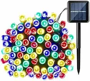 Costcom Solar Fairy String Lights 100/200/500 LED Outdoor Garden Christmas Party Decor (Multi-Colored, 50M500LED)