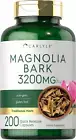 Carlyle Magnolia Bark 3200 Mg | 200 Powder Capsules | Herbal Extract Supplement